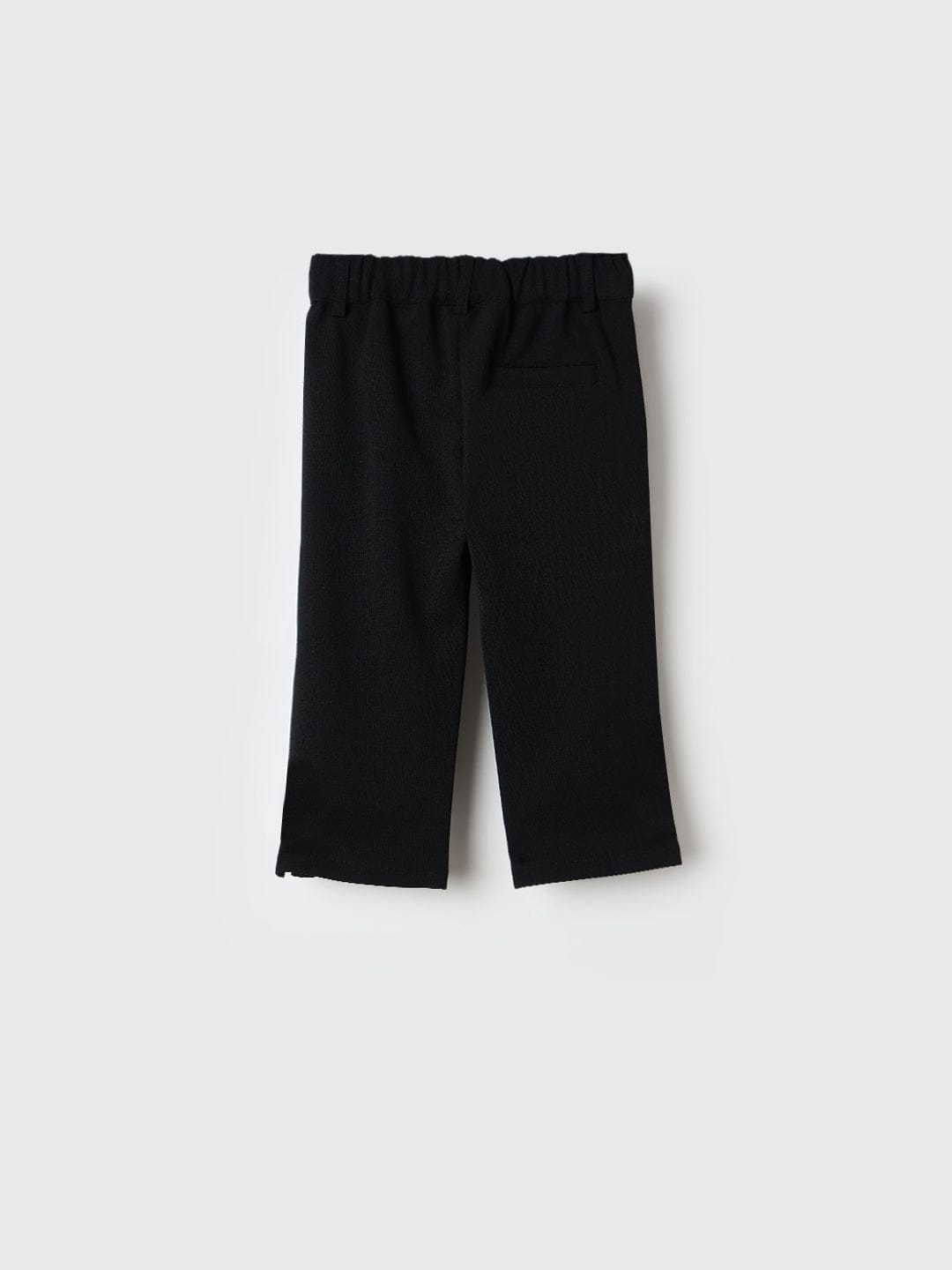 ELLE Girls Black Polyester Solid Trouser