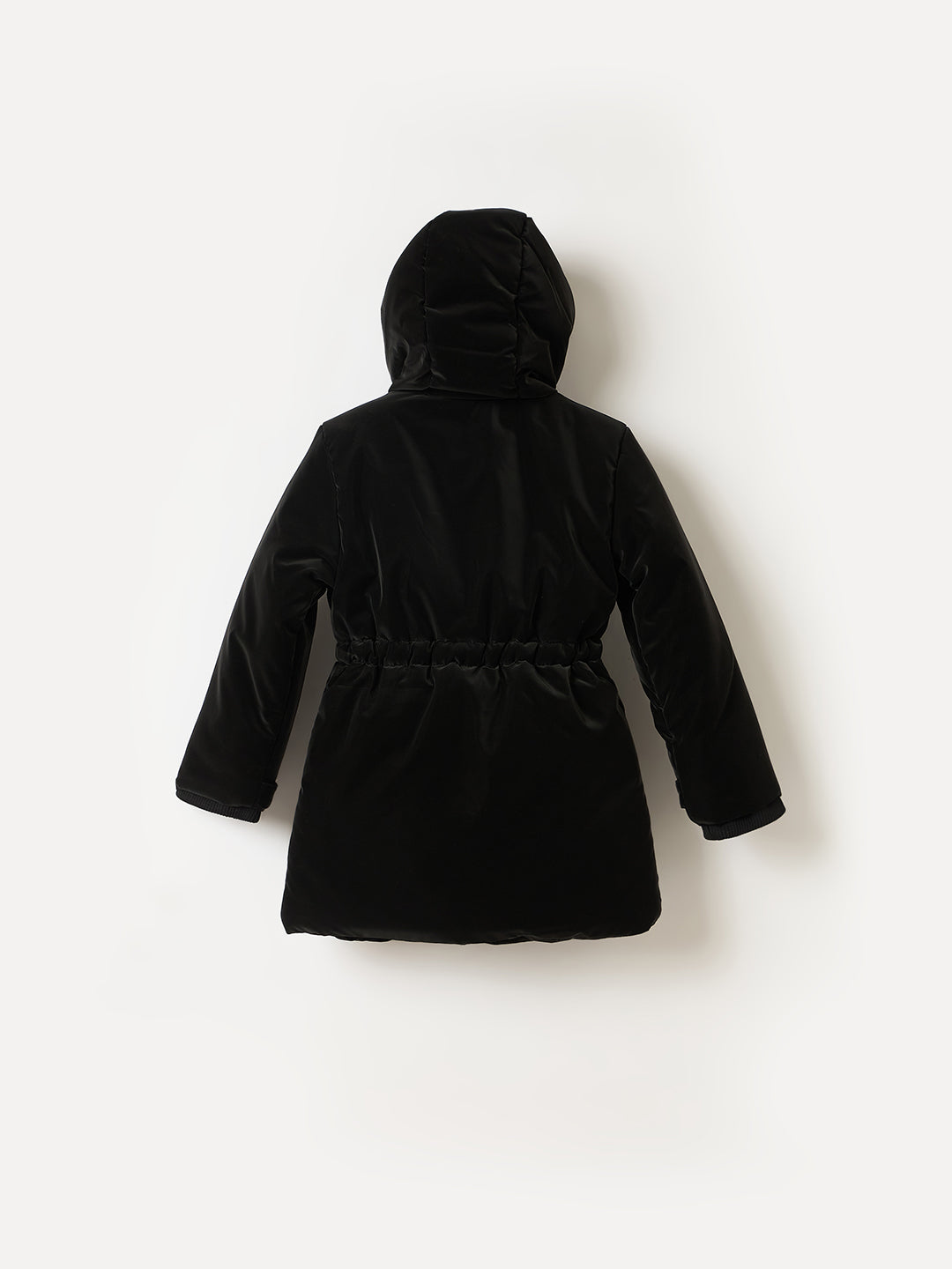 Elle Kids Black Solid Collar Jacket