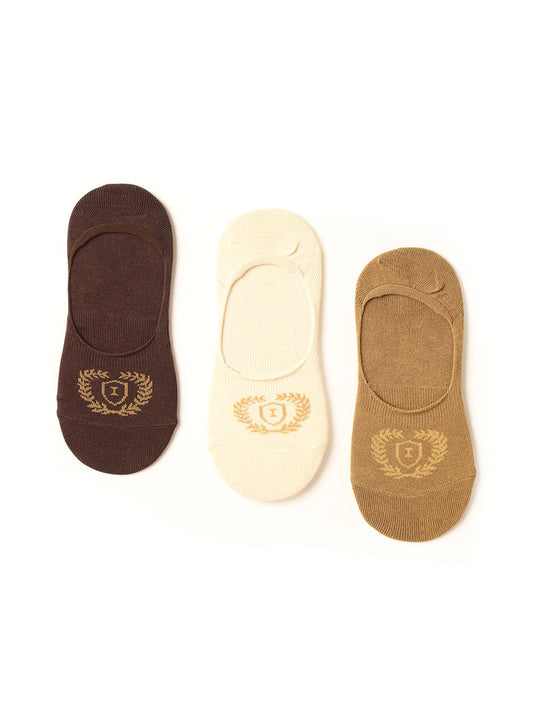 ICONIC Multicolour Knitted Logo Print Socks (Pack of 3)