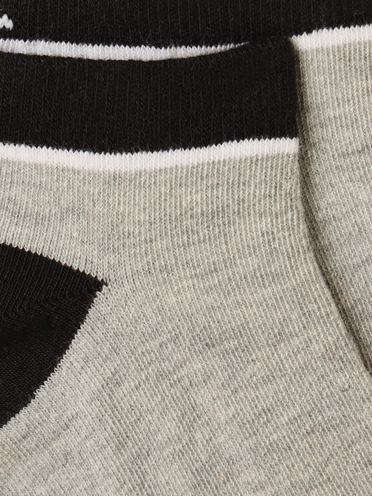 ICONIC Multicolour Knitted Color Block Socks (Pack of 5)