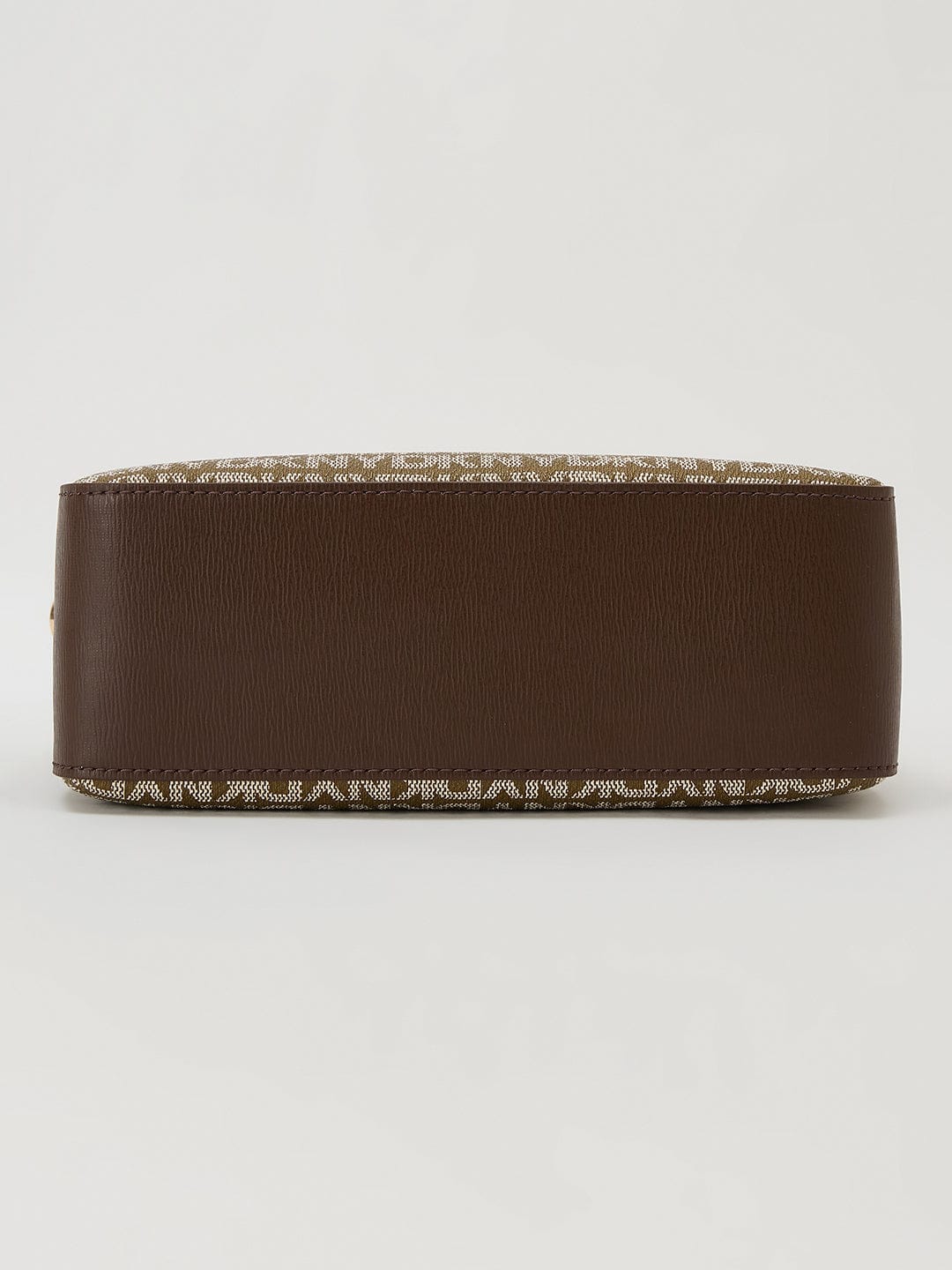 DKNY Brown Woven Logo Print Cross Body Bag