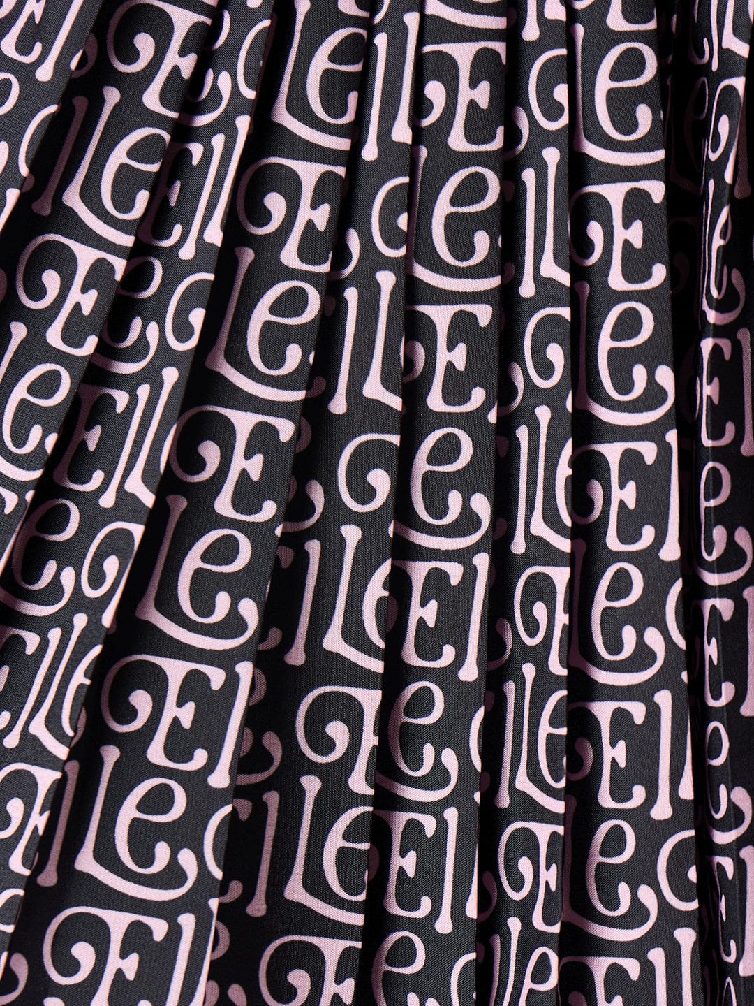 ELLE Girls Black Woven Regular Fit Pleated Skirt