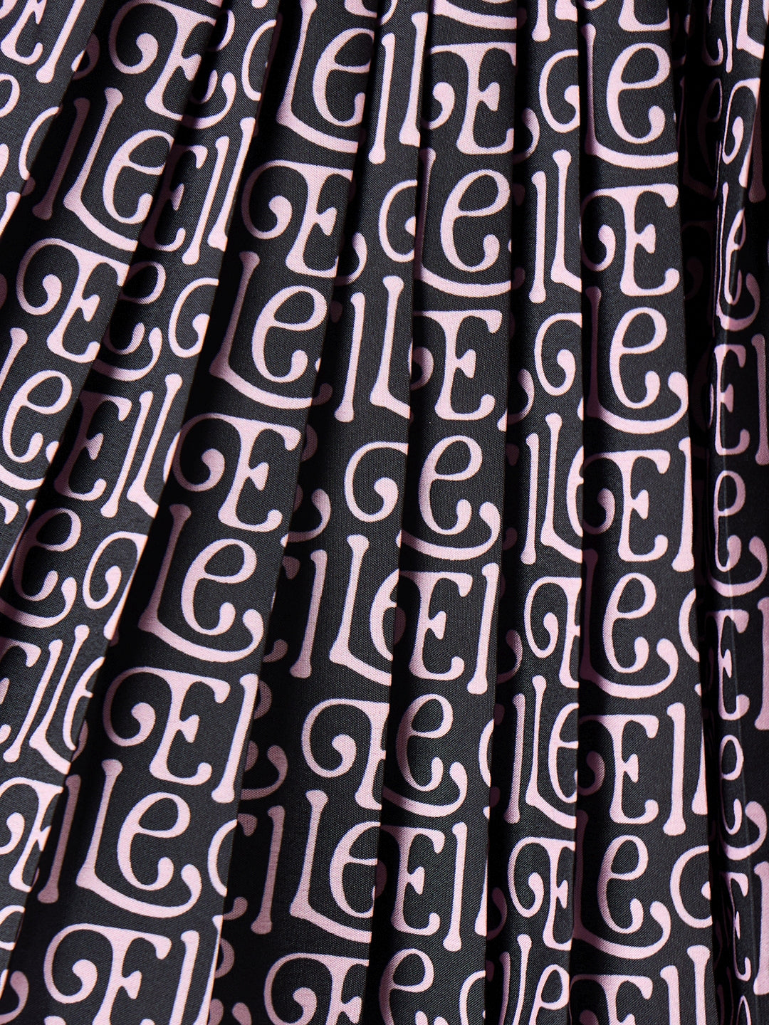 ELLE Girls Black Woven Regular Fit Pleated Skirt