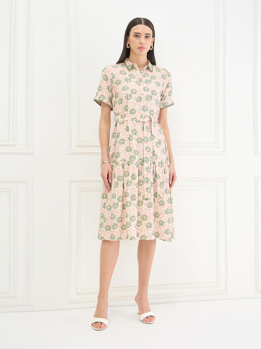 Elle Women Multicolor Printed Dress