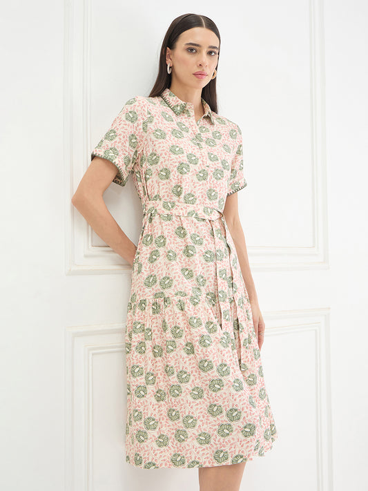 Elle Women Multicolor Printed Dress