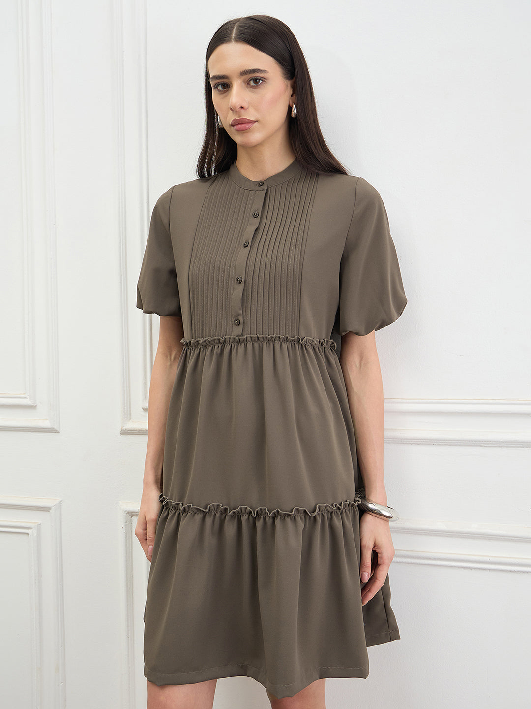 ICONIC Women Brown Dress