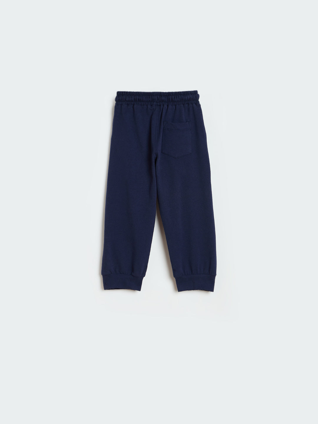 Blue Giraffe Boys Blue Solid Regular Fit Jogger