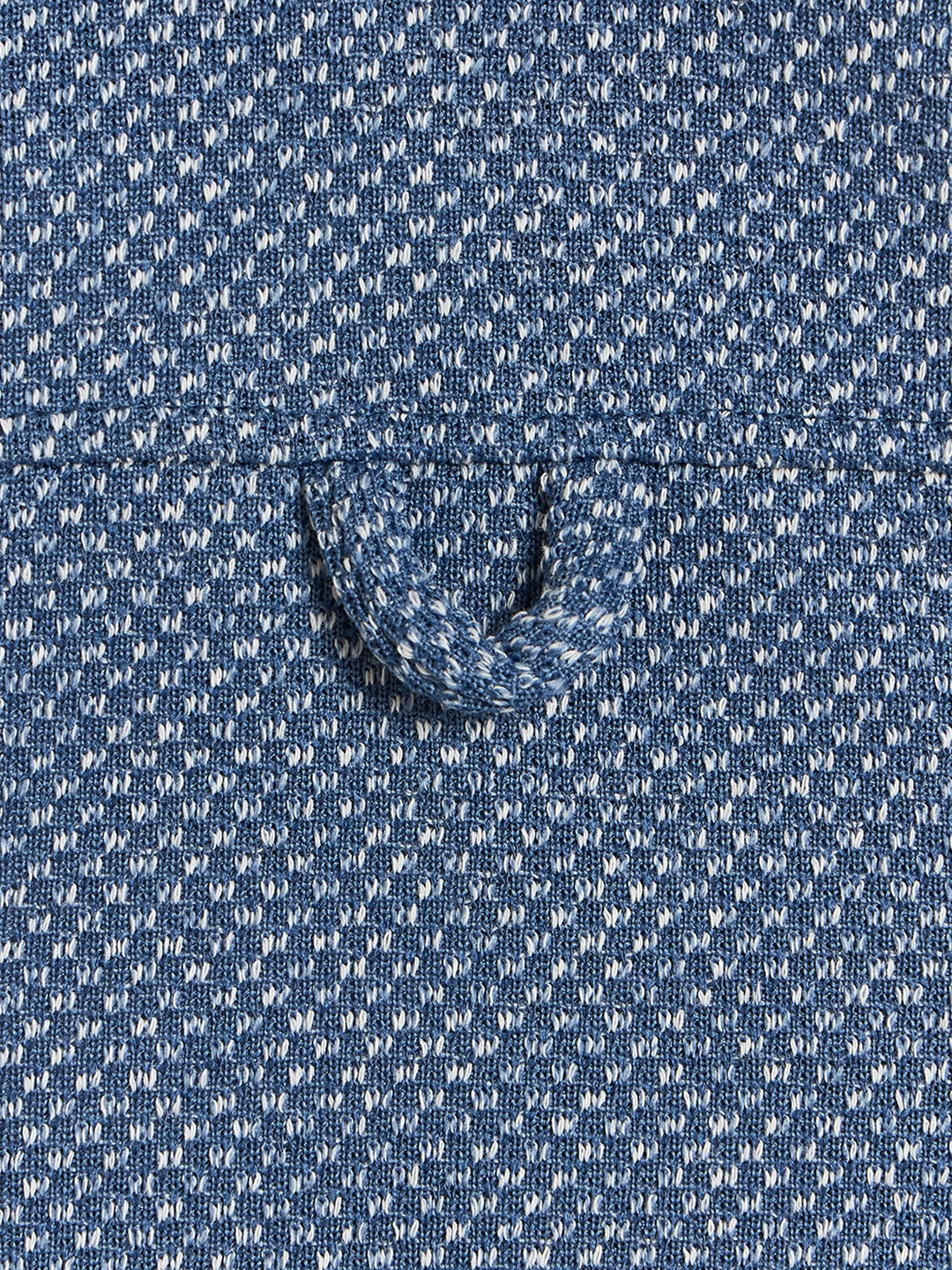 Blue Giraffe Boys Blue Woven Design Regular Fit Shirt