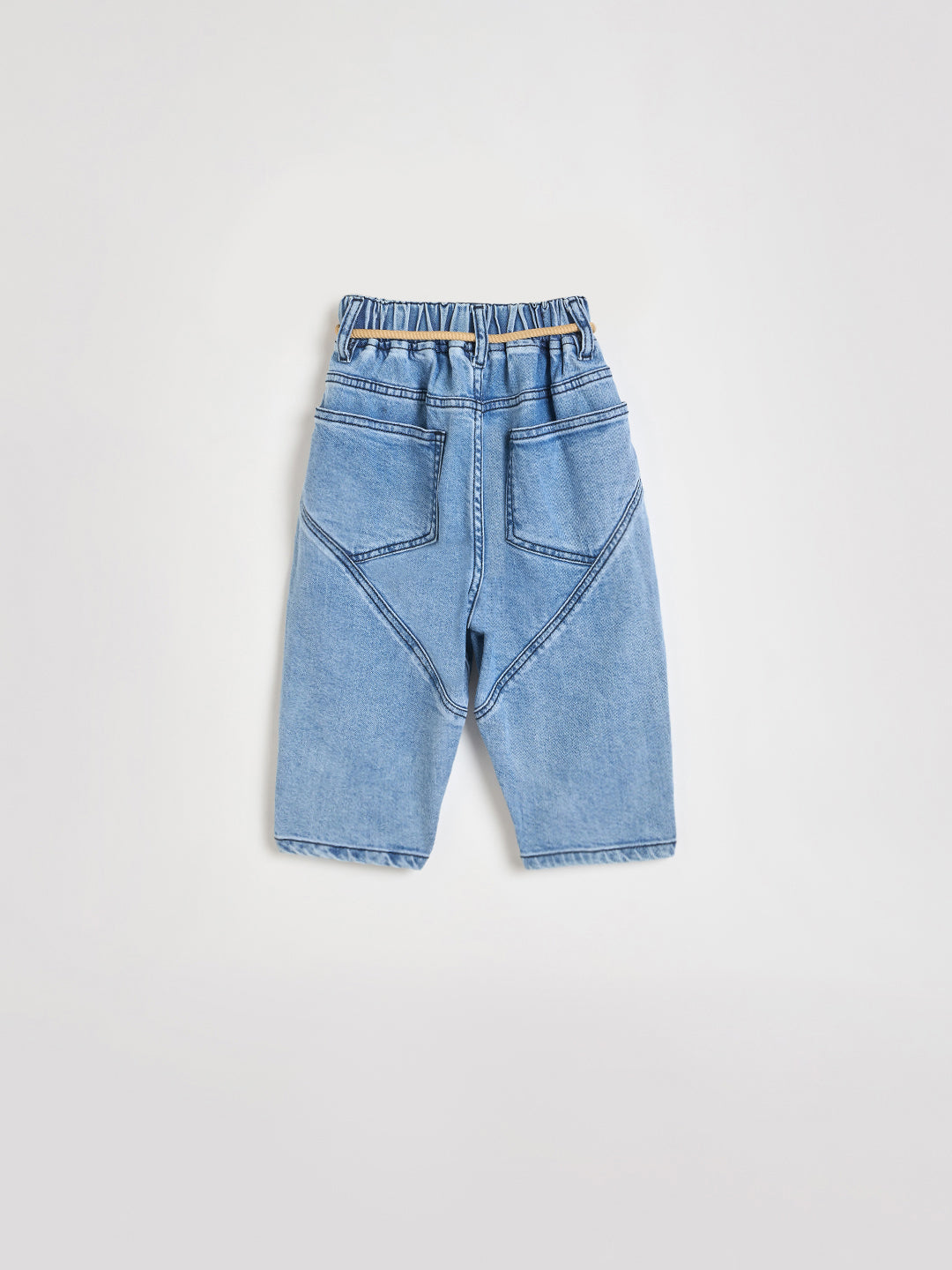 Blue Giraffe Boys Blue Pocket and Cord Belt Jeans