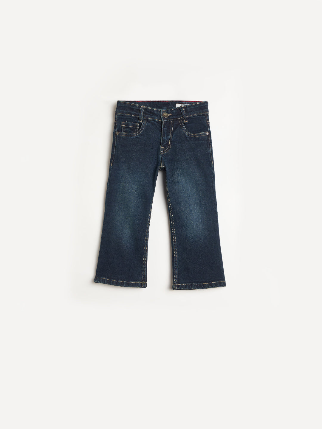 Blue Giraffe Boys Navy Blue Bootcut Fit Jeans