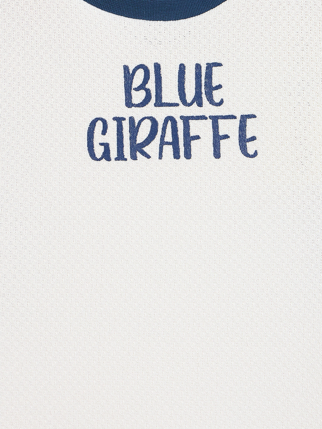 Blue Giraffe White Printed Stretchable A-Line Fit Dress