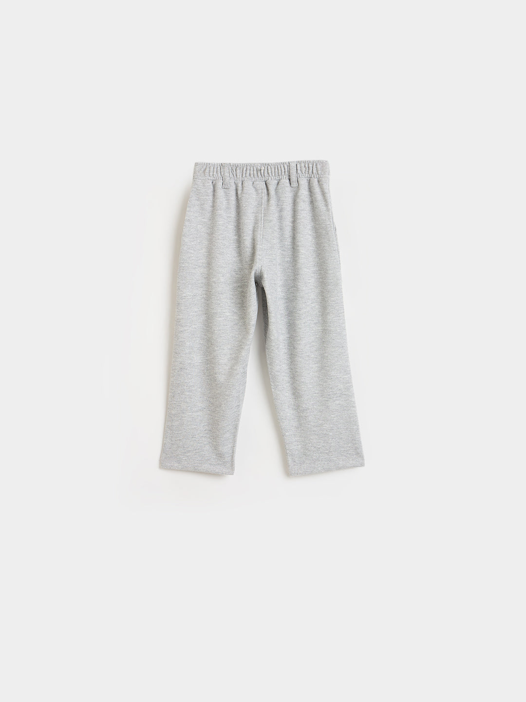 Blue Giraffe Girls Grey Solid Regular Fit Trouser