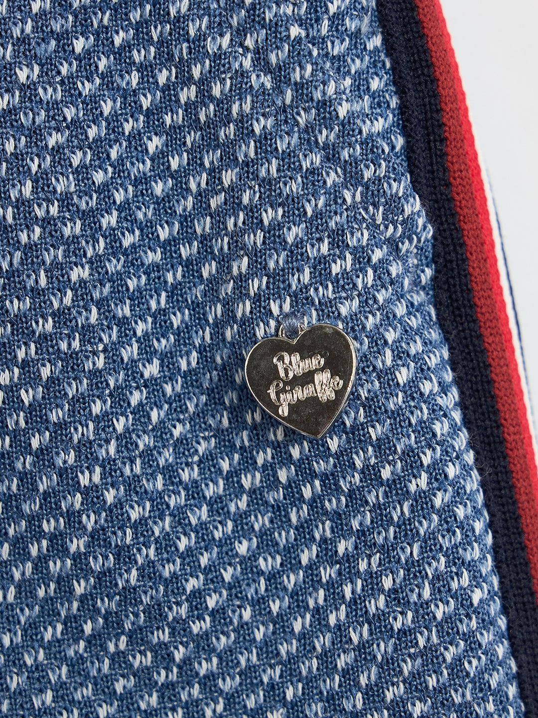 Blue Giraffe Girls Cotton Blue Tie-Dye Shorts