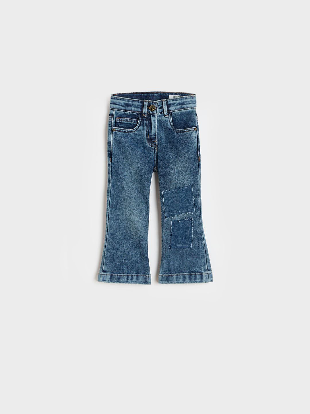 Blue Giraffe Girls Blue Bootcut Fit Jeans