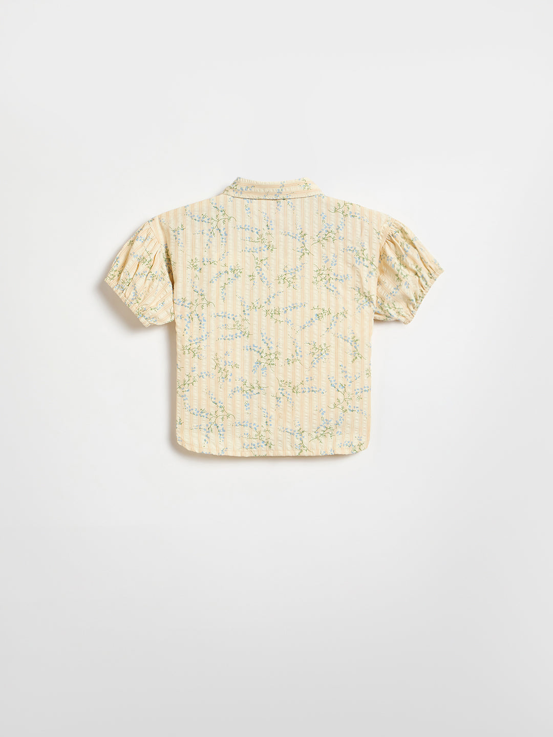 Blue Giraffe Girls Beige Printed Top