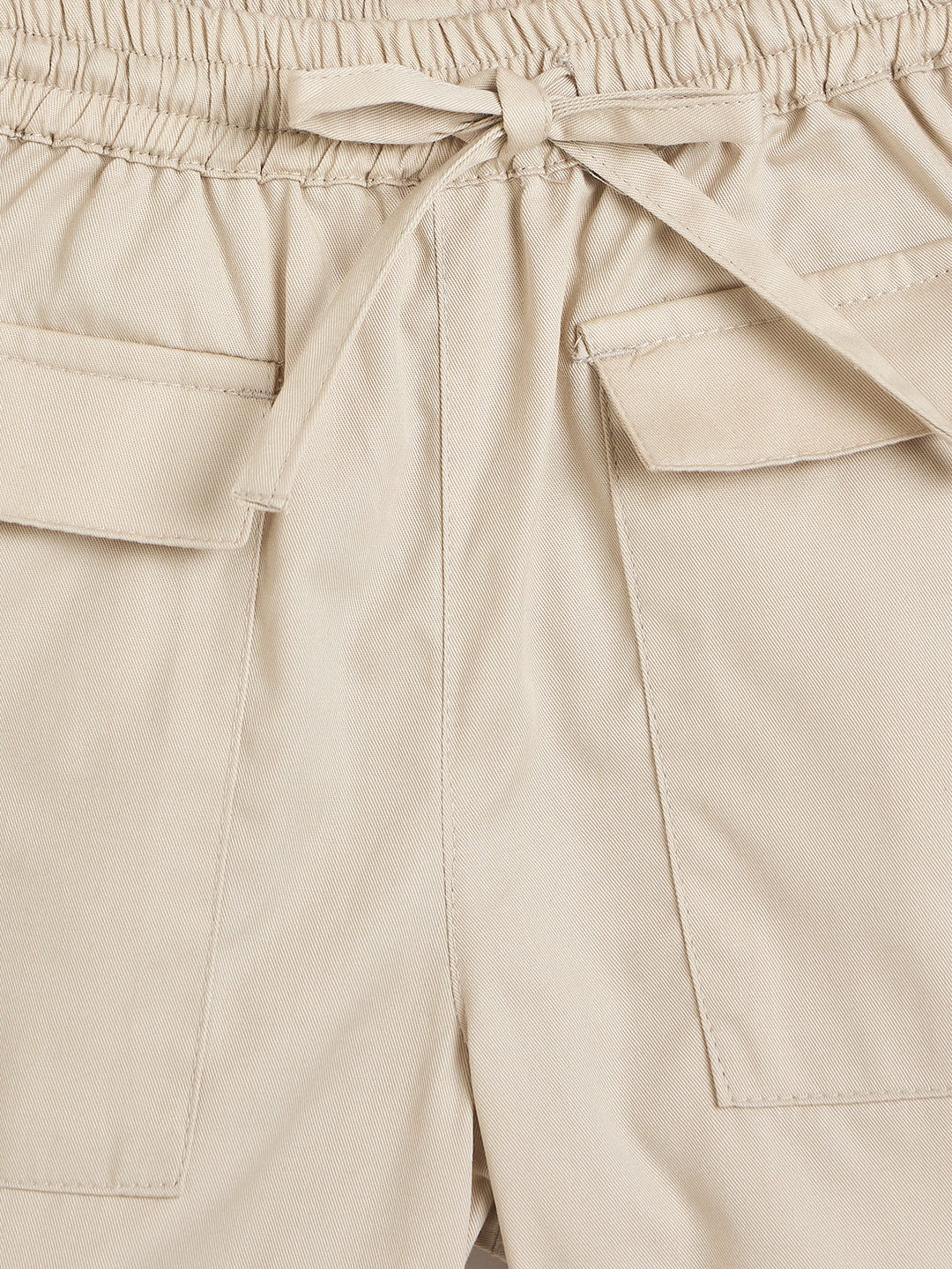 Blue Giraffe Girls Beige Short