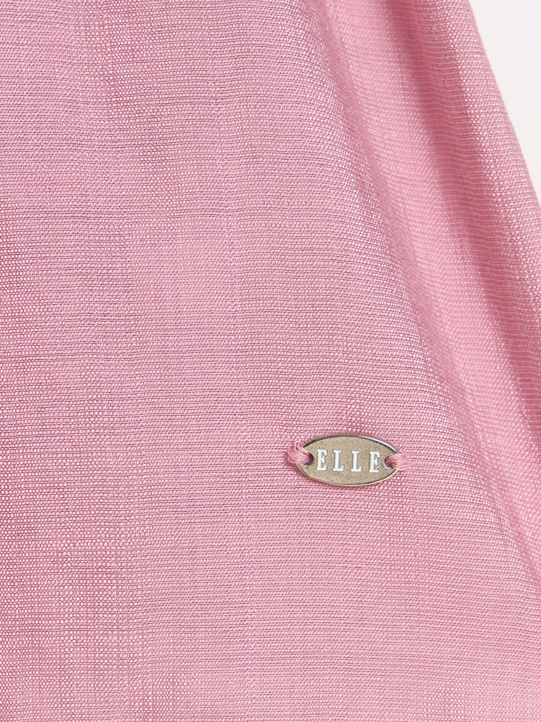 Elle Girls Pink Embroidered Flared Fit Dress