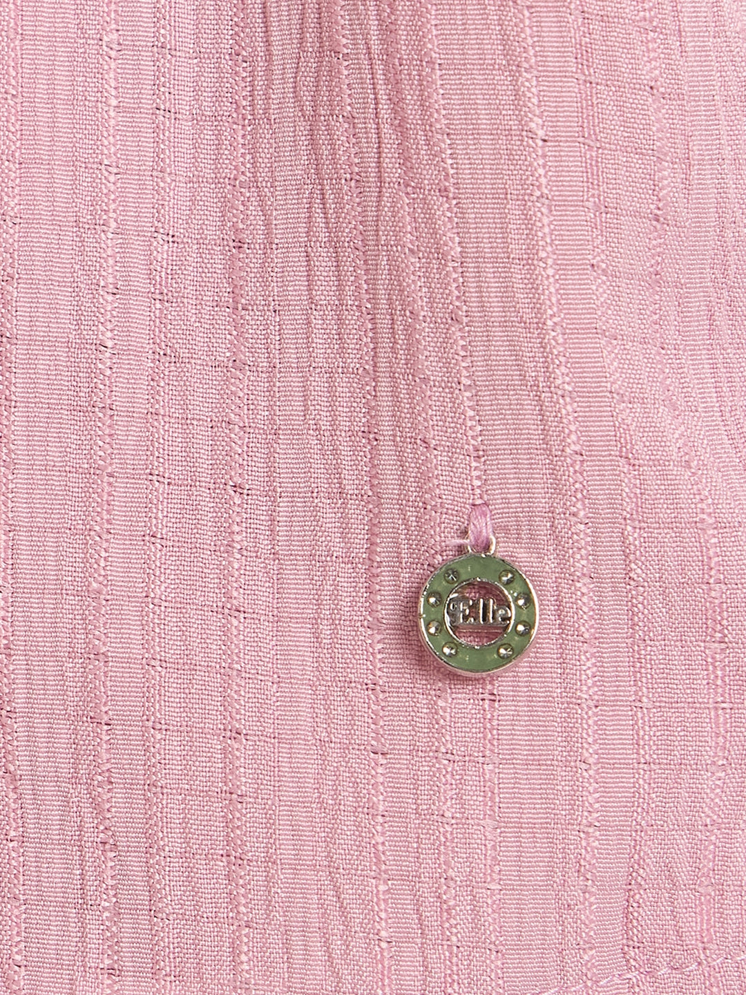 Elle Girls Pink Solid Flared Fit Top