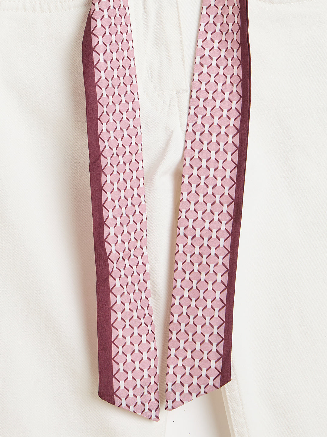 Elle Girls White Solid Stretchable Straight Fit Jeans