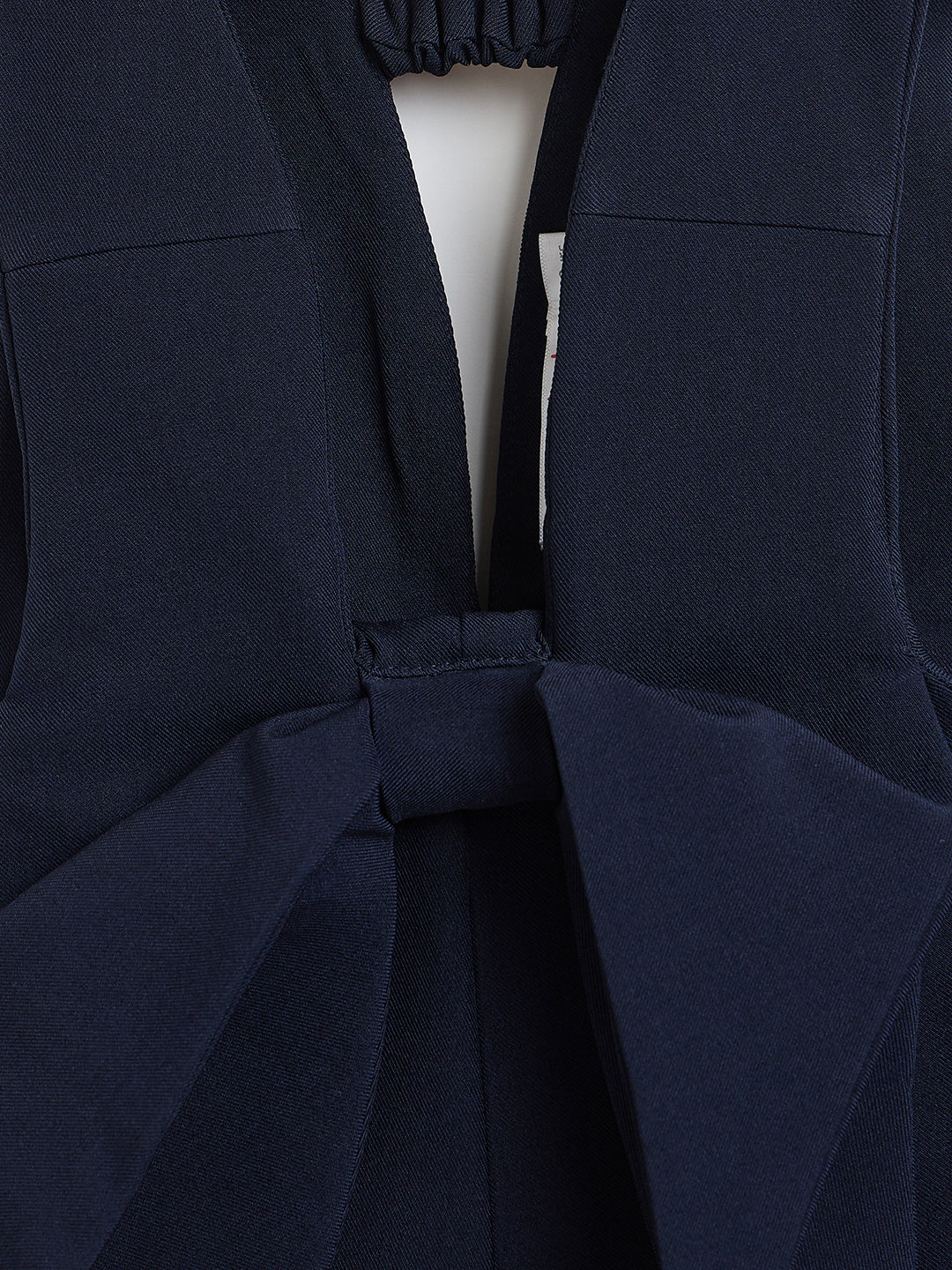 Elle Girls Navy Blue Solid Regular Fit Jumpsuit
