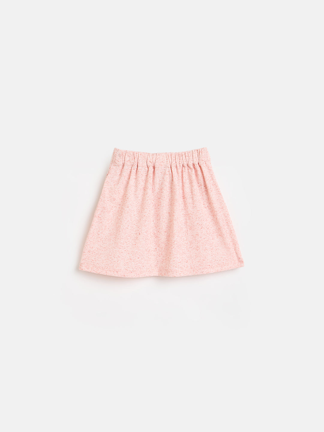 ELLE Girls Peach Printed Skirt