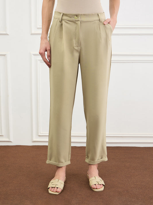 Elle Women Beige Pant