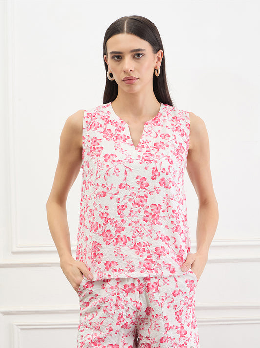 Elle Women Multicolor Floral Top