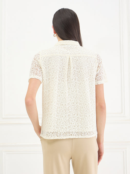 ICONIC Women Cream Shirt