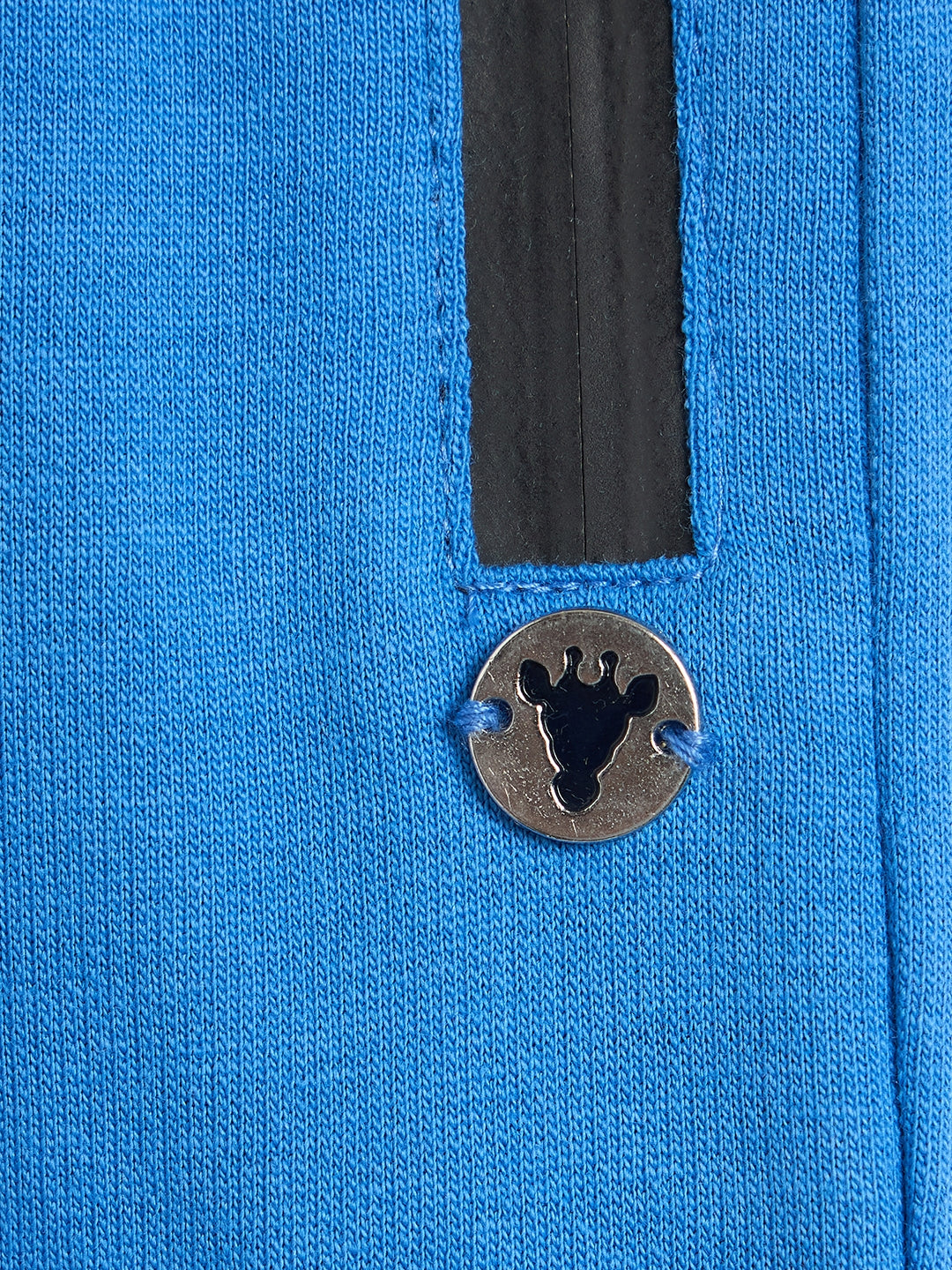 Blue Giraffe Boys Blue Solid Regular Fit Pure Cotton Jogger