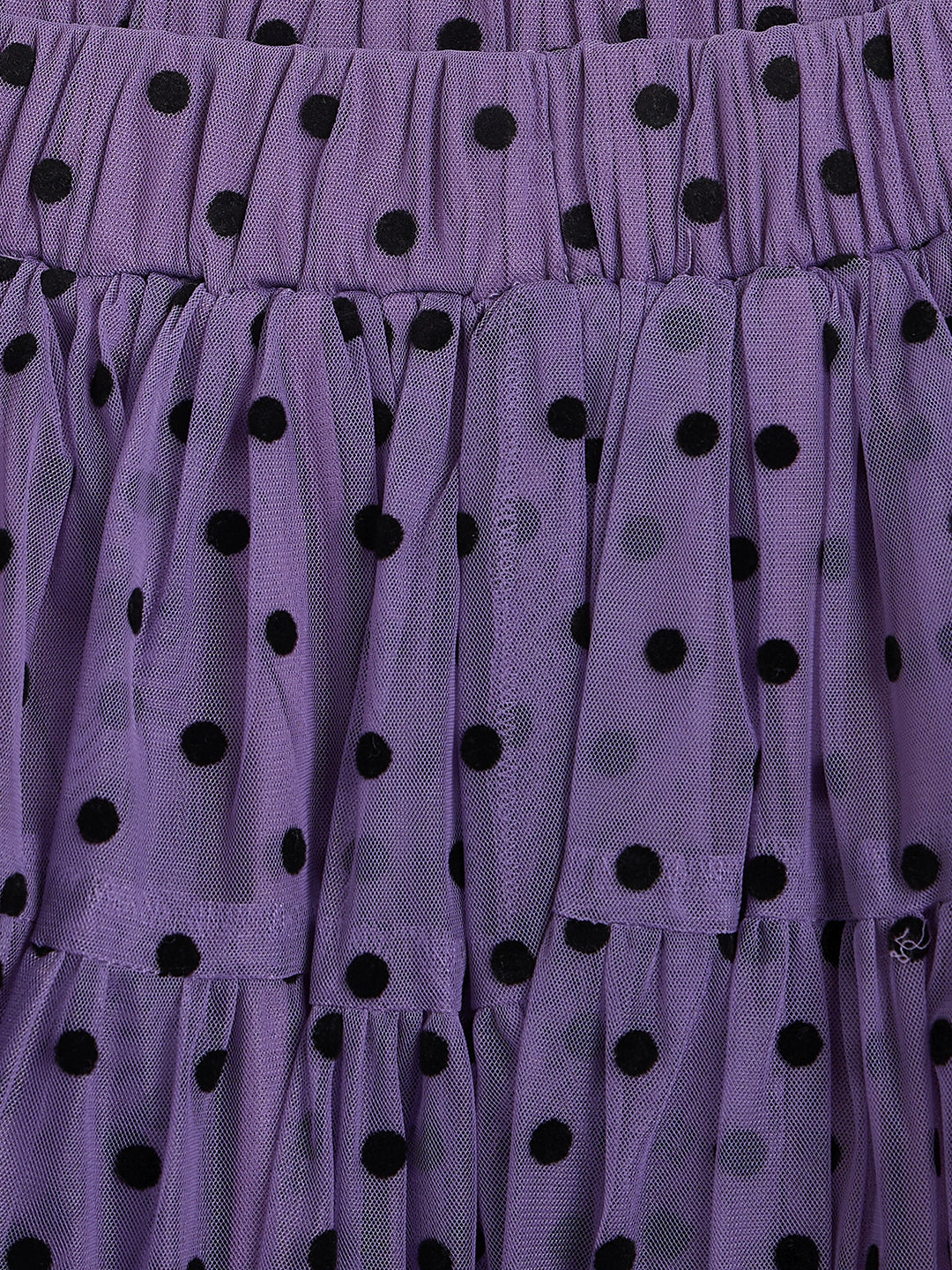 Blue Giraffe Girls Purple Printed Regular Fit Skirt