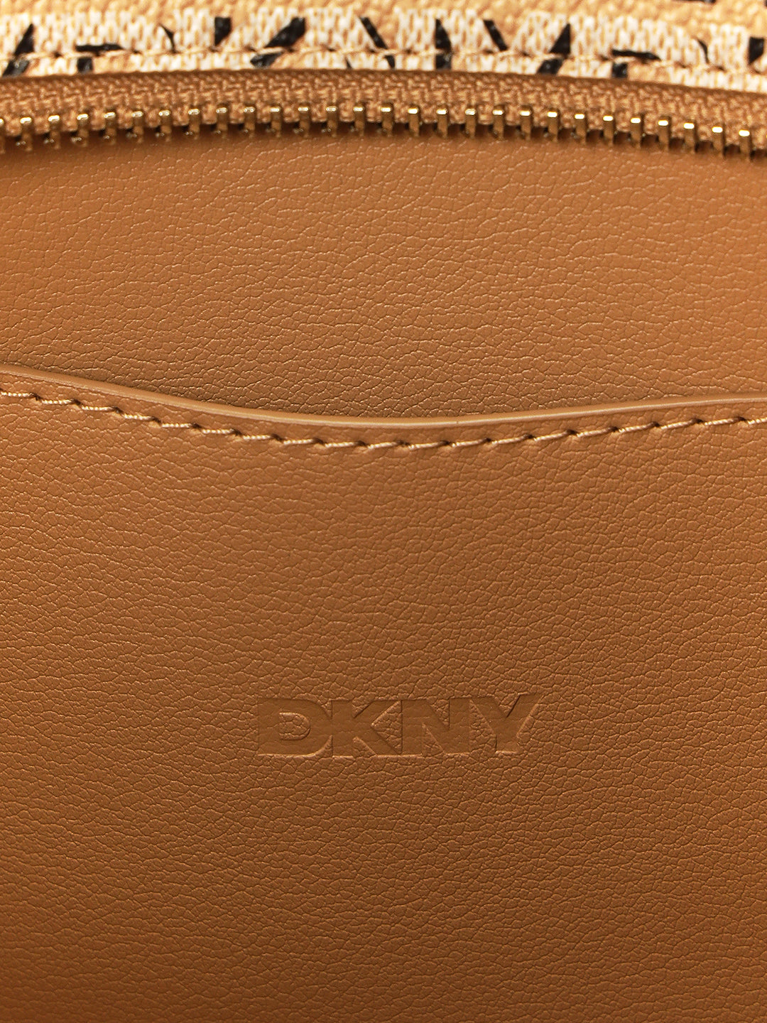 DKNY Women Beige Printed  Tote Bags
