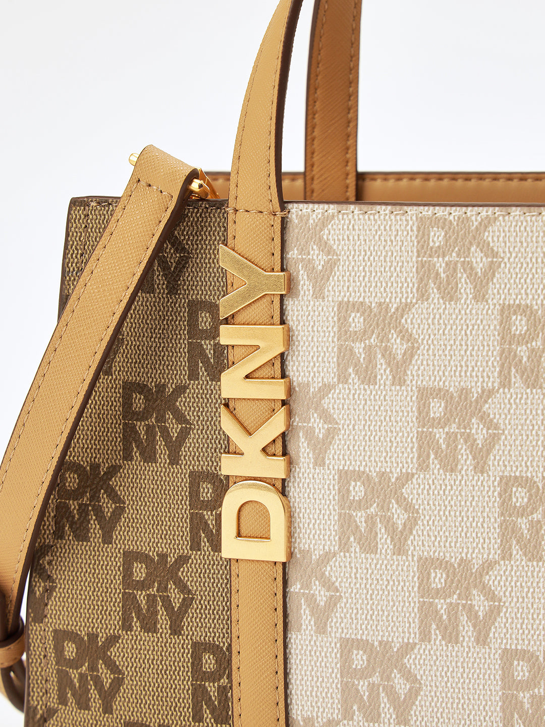 DKNY Women Beige Printed  Crossbody Bags