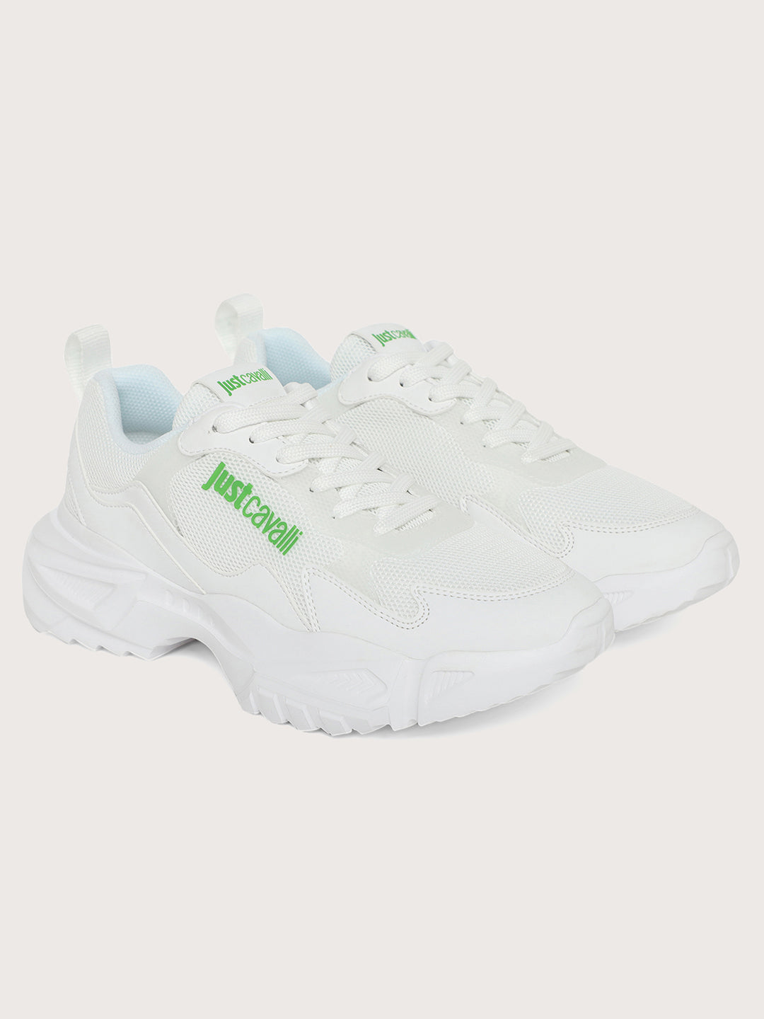 Just Cavalli Men White Sneakers