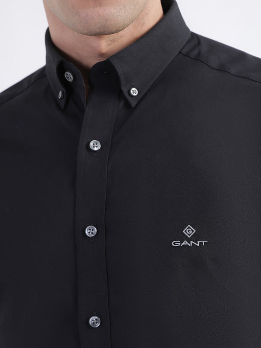 Gant Black Pinpoint Oxford Slim Fit Shirt