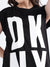 Dkny Black Fashion Logo Regular Fit T-Shirt