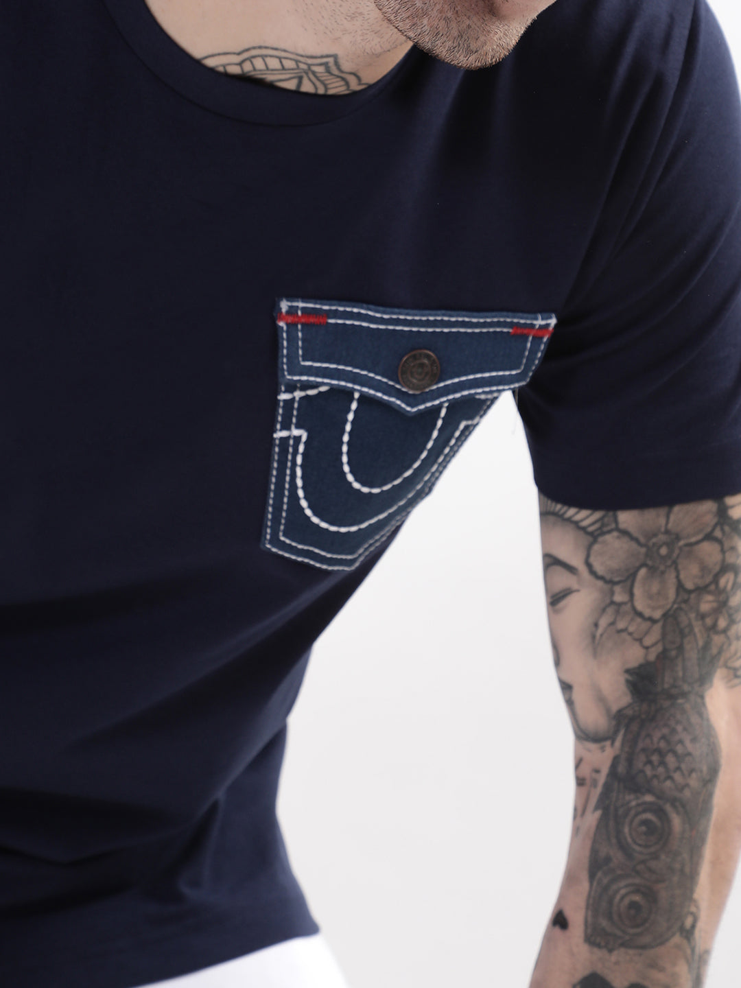 True Religion Navy Regular Fit T-Shirt