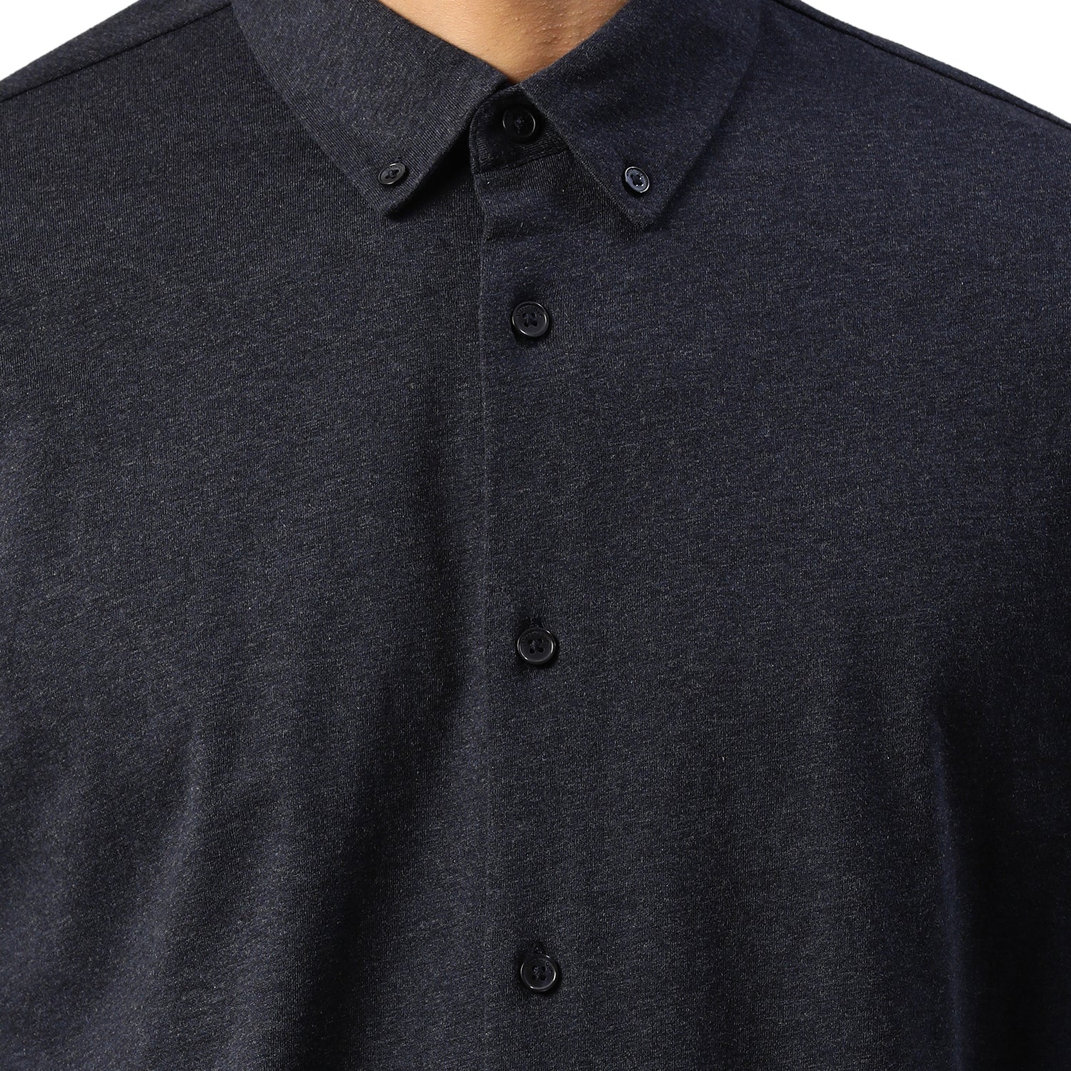 Matinique Men Navy Solid Collar Shirt