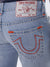 True Religion Super T Straight Blue Lightly Washed Mid Rise Jeans