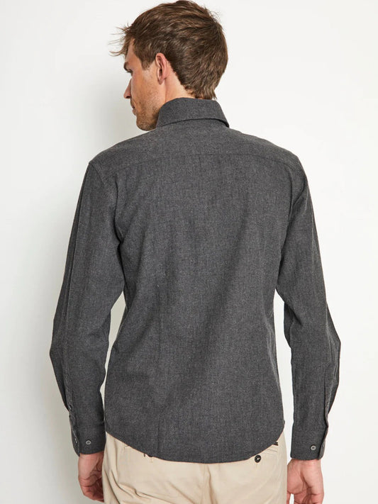 Bruun & Stengade Grey Fashion Regular Fit Shirt