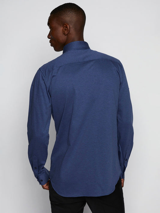 Matinique Blue Regular Fit Placket Shirt