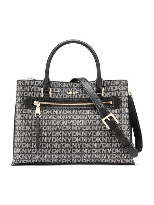 DKNY Women Black Printed Handbags