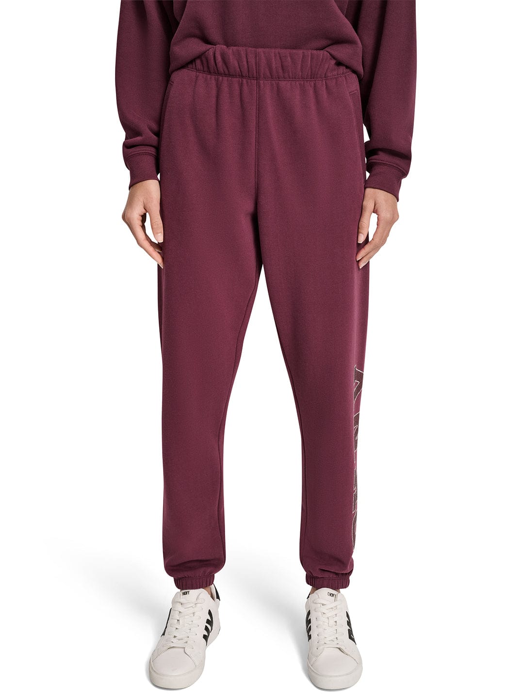 DKNY Women Red Jogger Solid Sweatpant