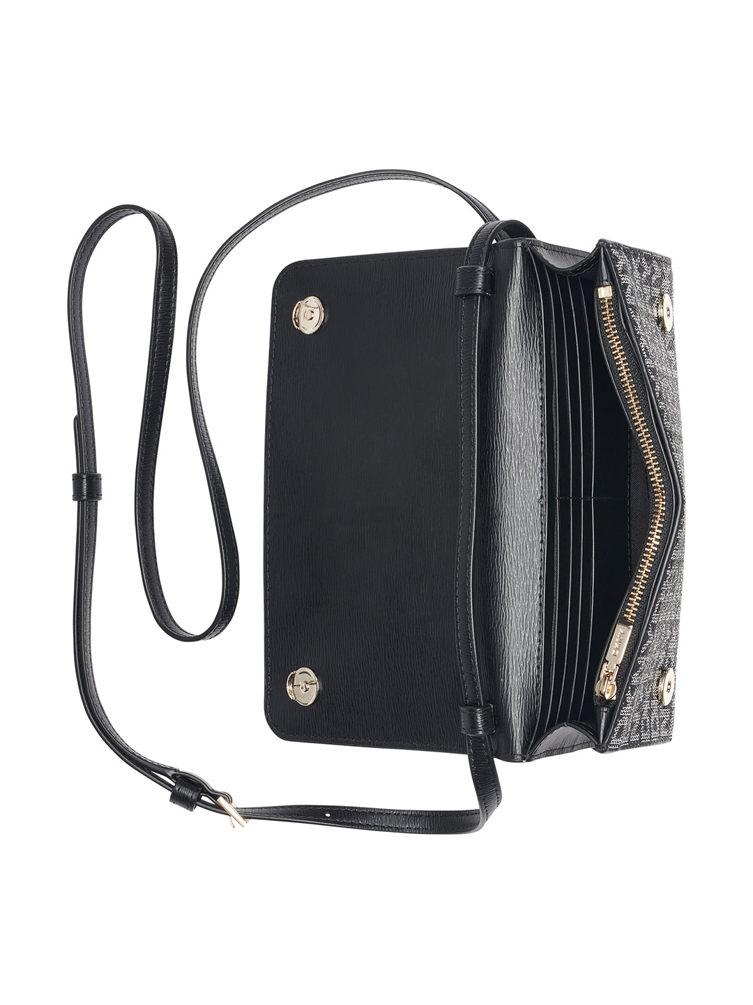 DKNY Women Black Printed Wallet