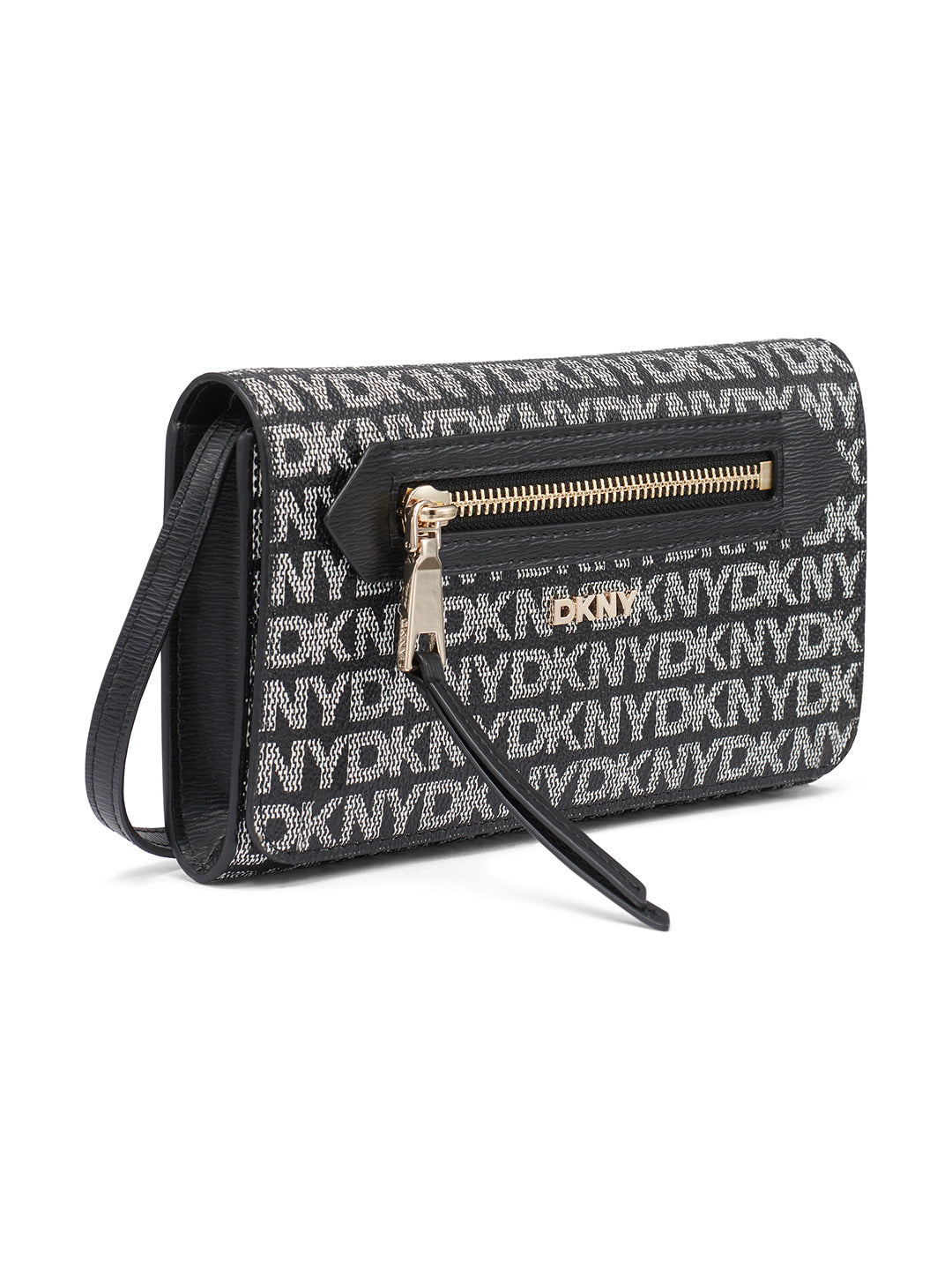 DKNY Women Black Printed Wallet