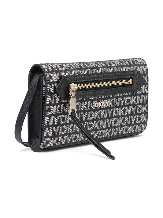 DKNY Women Black Printed Wallet