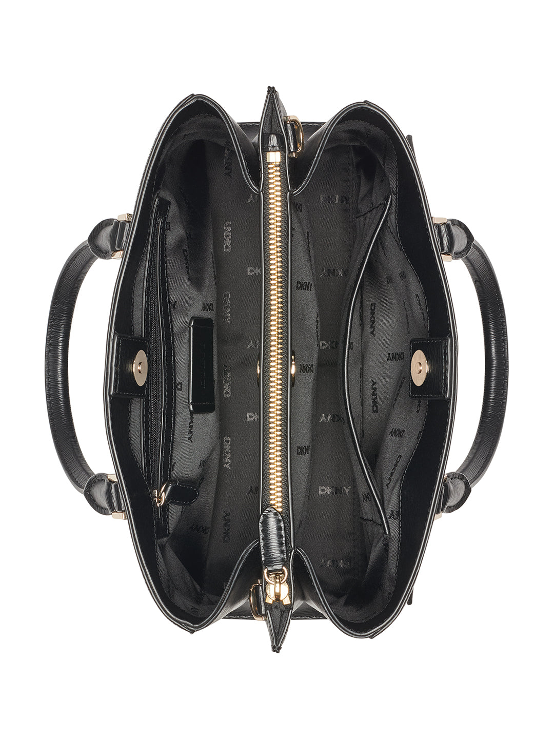 DKNY Women Black Printed Handbags