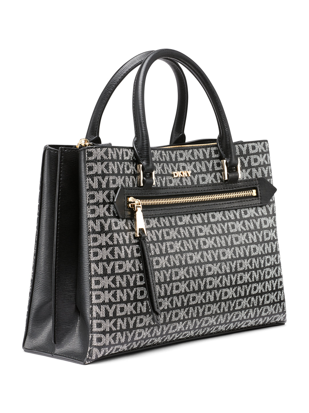 DKNY Women Black Printed Handbags