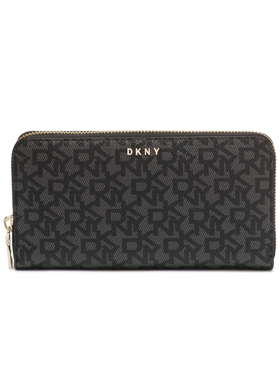 DKNY Women Black Printed Wallet