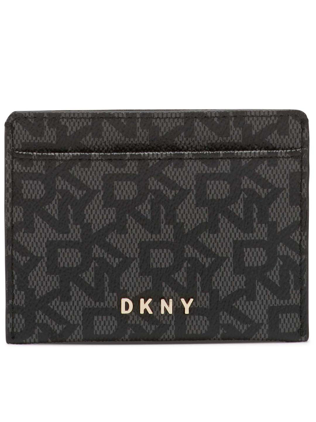 DKNY Women Black Printed Card Case