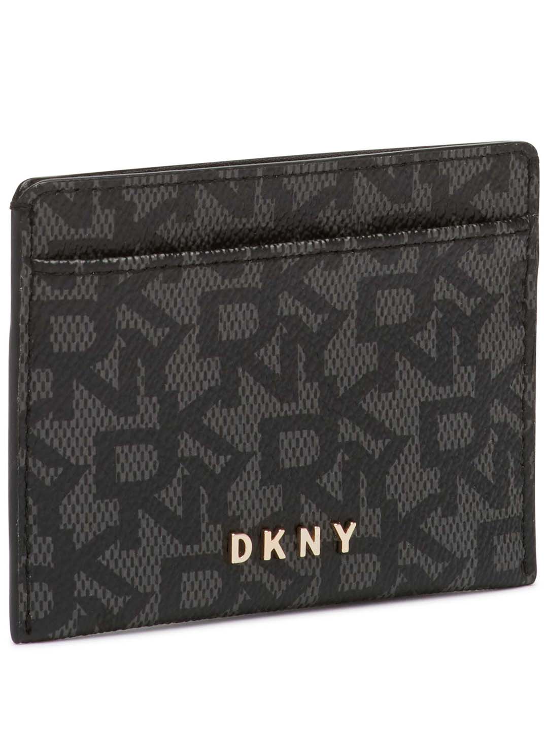 DKNY Women Black Printed Card Case